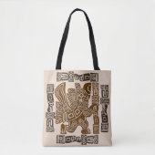 Tote Bag Aztec Eagle Guerrier Tribal Art antique (Devant)