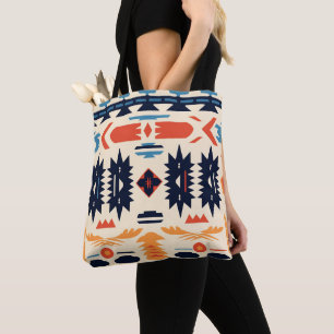 Tote Bag Aztec géométrique tribal boho du Sud-Ouest