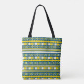 Tote Bag Aztèque jaune (Dos)