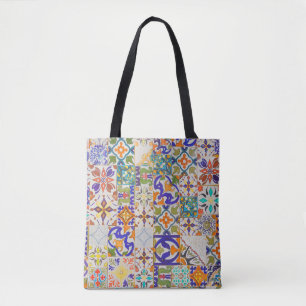 Tote Bag Azulejos Motif Vintage Portugal Cadeau