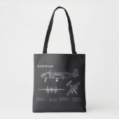 Tote Bag B-25B Mitchell Doolittle - Plan directeur de l'avi (Devant)