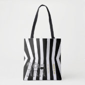 Tote Bag B & W Trois Cafetière Cafetière Cafetière Gratuit (Devant)
