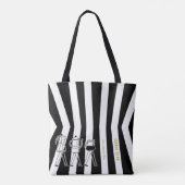 Tote Bag B & W Trois Cafetière Cafetière Cafetière Gratuit (Dos)