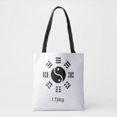 Tote Bag Ba Gua, huit trigrammes, Yin yang personnalisable (Devant)