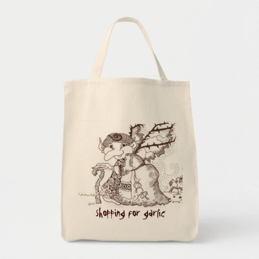 Tote Bag Baba foncé de féerie (Devant)