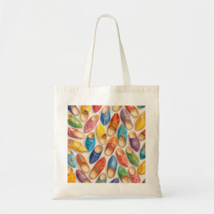 Tote Bag Babouches marocaines colorées
