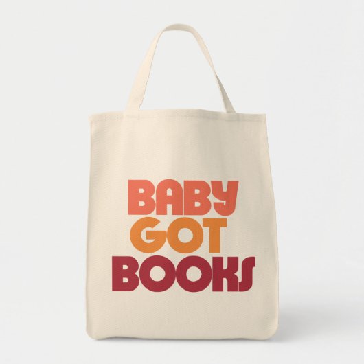 Tote Bag Baby a des livres (Devant)