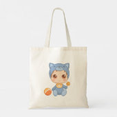 Tote Bag Baby Boy Girl Chat Jumpsuit (Dos)