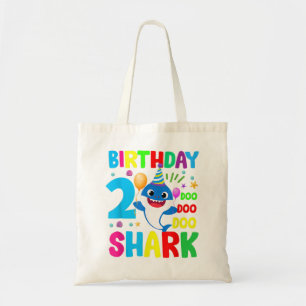 Tote Bag Baby Cute Shark 2020 2e anniversaire garçon fille 
