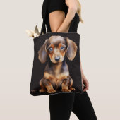 Tote Bag Baby Dachshund (De près)