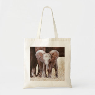 Tote Bag Baby Elephant mignon Eléphant africain avec maman