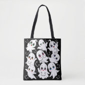Tote Bag Baby Ghosts Éffrayant mignon Halloween humeur (Devant)
