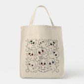 Tote Bag Baby Ghosts Éffrayant mignon Halloween humeur (Dos)