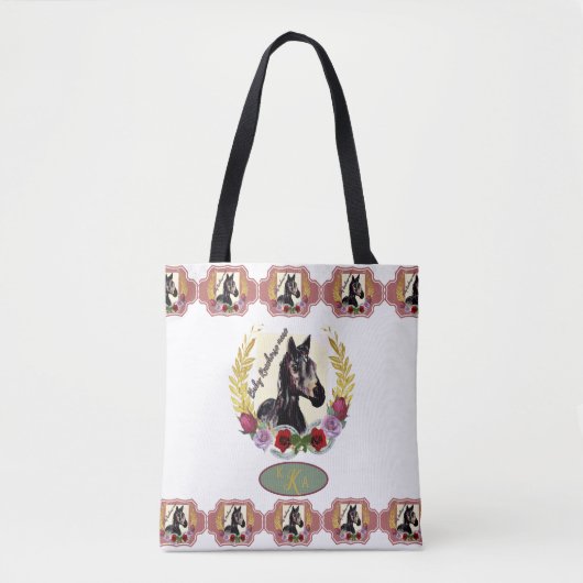 Tote Bag Baby Racehorse Mare gagne la course (Devant)