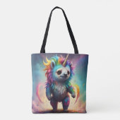 Tote Bag Baby Rainbow Unicorn Sloth, (Dos)