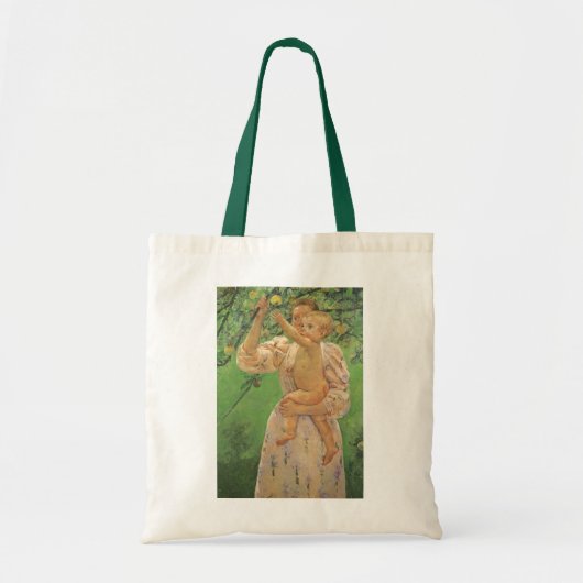 Tote Bag Baby Reaching for an Apple par Mary Cassatt (Devant)