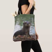 Tote Bag Baby River Otter (De près)