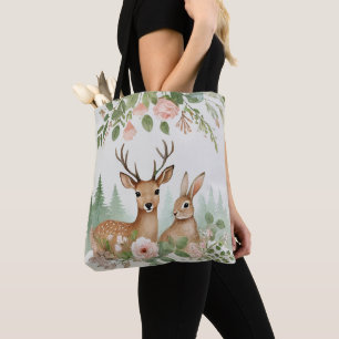 Tote Bag Baby Shower Animaux de la Forêt