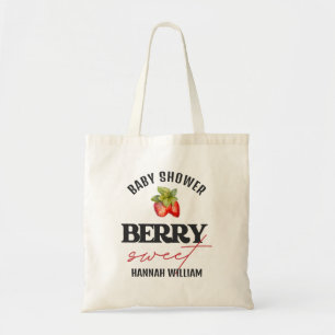 Tote Bag Baby shower Berry Sweet Strawberries