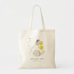 Tote Bag Baby shower Coeur de Balloon sous-marin mignon