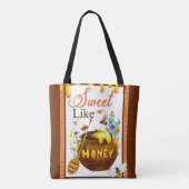 Tote Bag Baby shower d'abeille douce (Dos)