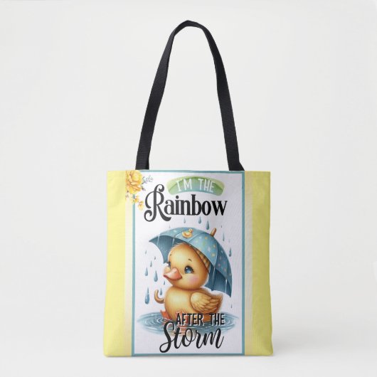 Tote Bag Baby shower de canard en caoutchouc (Devant)