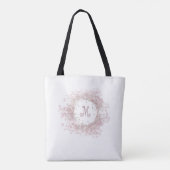 Tote Bag baby's breath floral frame bridesmaid (Dos)