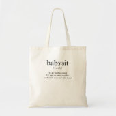 Tote Bag Babysit (Devant)
