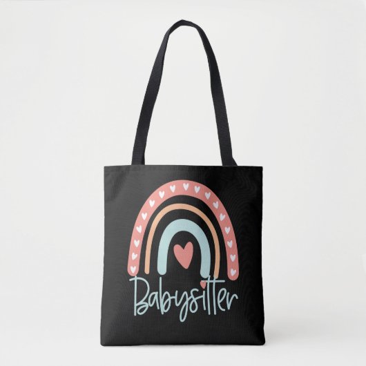 Tote Bag Babysitter Nanny Cadeau (Devant)