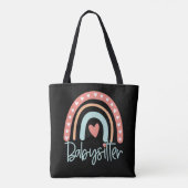 Tote Bag Babysitter Nanny Cadeau (Dos)