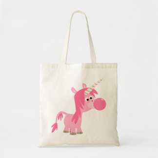 Tote Bag Bac à bulle de dessin mignon Unicorn