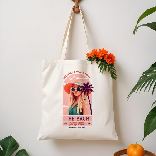 Tote Bag Bach Party Crew Retro Femme Bachelorette Party