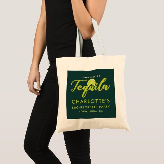 Tote Bag Bachelorette avec Tequila Keepsaké (Devant (produit))