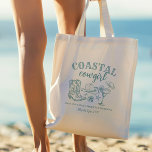 Tote Bag Bachelorette Coastal Cowgirl<br><div class="desc">Célébrez en style avec notre Sac fourre-tout Coastal Cowgirl Bachelorette Party. Cet accessoire moderne et rétro présente de charmantes illustrations dessinées à la main, mêlant l'ambiance détendue de la côte à l'esprit cowgirl. Parfait pour donner le ton d'un week-end amusant et inoubliable, cette invitation est idéale pour tout week-end de...</div>