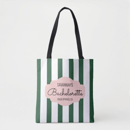 Tote Bag Bachelorette de Cabane du milieu du siècle (Devant)