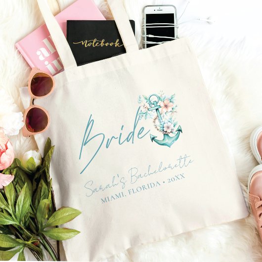 Tote Bag Bachelorette de croisière mariée personnalisée