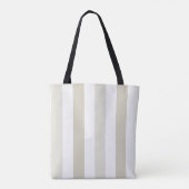 Tote Bag Bachelorette de la mariée en bande beige (Dos)