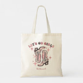 Tote Bag Bachelorette Fête Favor Let's Go Girls (Dos)