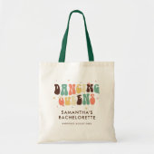 Tote Bag Bachelorette Parti Rétro les années 70 Danse Reine (Devant)