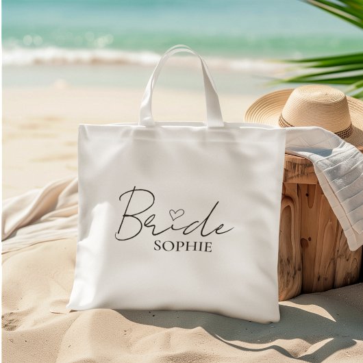 Tote Bag Bachelorette personnalisée Mariée | Nom personnali