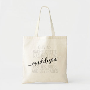 Tote Bag Bachelorette personnalisée personnalisée