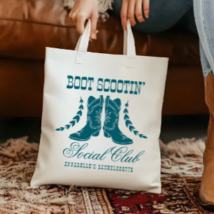 Tote Bag Bachelorette Turquoise rose
