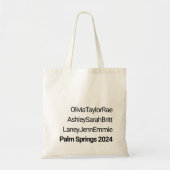 Tote Bag Bachelorette Weekend Girls Trip Multi Name (Devant)