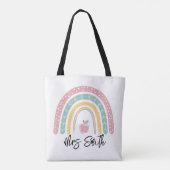 Tote Bag back School Rainbow Teacher Life (Dos)