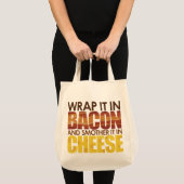 Tote Bag Bacon & fromage, S'IL VOUS PLAÎT ! (Devant (produit))