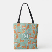 Tote Bag Bad Orange Tabby Chats Frapper Des Choses Sur Moti (Dos)