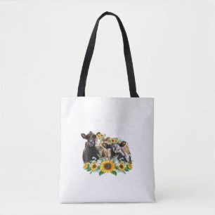 Tote Bag Badana Vaches Filles Du Sud Drôle Accroché Avec Mo