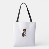 Tote Bag Badass Chat Maman Fun Calico (Dos)