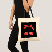 Tote Bag Badass Maman Messy Bun Fête des mères Femmes (Devant (produit))
