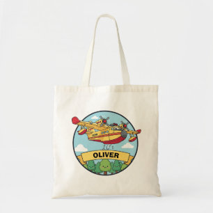 Tote Bag Badge d'avion de lutte contre l'incendie de dessin